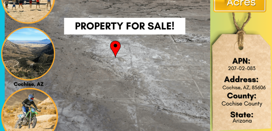 0.86 Acres – Wilcox, AZ, 85606 – Cochise County