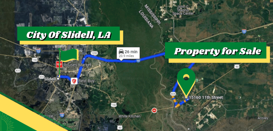 1.8 Acres – 15160 11 Th St, Pearlington, MS, 39572 – Hancock County 