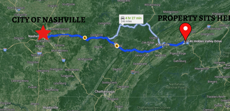 0.65 Acres – 1935 Hidden Valley Dr Dandridge TN 37725 – Jefferson County