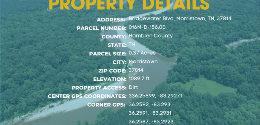 0.37 Acres – Bridgewater Blvd, Morristown, TN, 21801 – Hamblen County