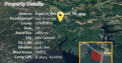 0.8 Acres – Topaz Ln, New Tazewell, TN, 37825- Claiborne County
