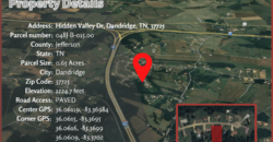 0.65 Acres – 1935 Hidden Valley Dr Dandridge TN 37725 – Jefferson County